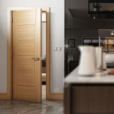 Pamplona Oak Prefinished Internal Door - All Sizes