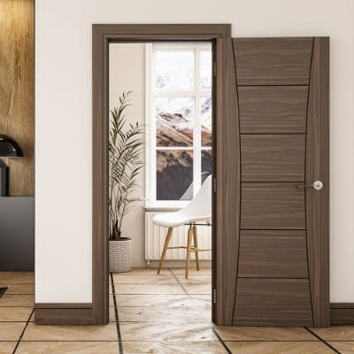Pamplona Walnut Prefinished Internal Fire Door FD30 - All Sizes