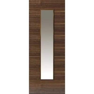 Parisienne Walnut Pre Finished Glazed Internal Door - All Sizes