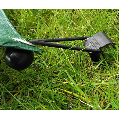 Ground Stakes For 16mm Irrigation Pipe - Heavy Duty Plastic Stakes for Landscape Fabric, Ground Cover, and Irrigation Tubing. Ground Anchors for irrigation pipes up to 16mm thick