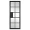 Plaza Black Pre Finished Glazed Internal Door - All Sizes