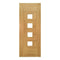 Pamplona Oak Prefinished Glazed Internal Door - All Sizes