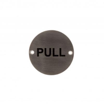 Round Steel Door Sign