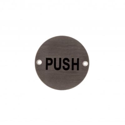 Round Steel Door Sign