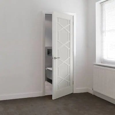 Quartz White Primed Internal Door - All Sizes
