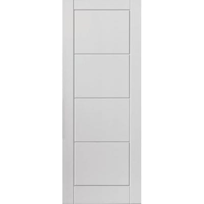 Quattro White Primed Moulded Panel Internal Fire Door FD30 - All Sizes