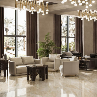 Breccia Daino Beige (Full Lappato Finish) - All Sizes