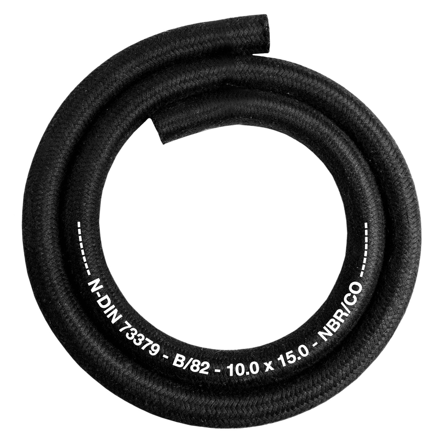 Rubber Reinforced with a Heat Resistant Textile Braid 10mm/15mm