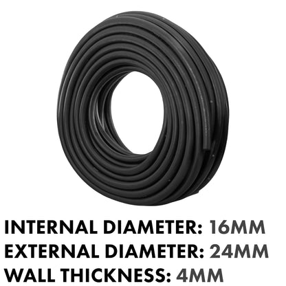 Rubber 16mm Braided Fuel, Oil Hose SAE J30 R6
