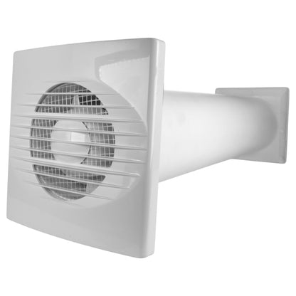 Through Wall Ventilation Kit RICO Standard Fan with Brown External Vent