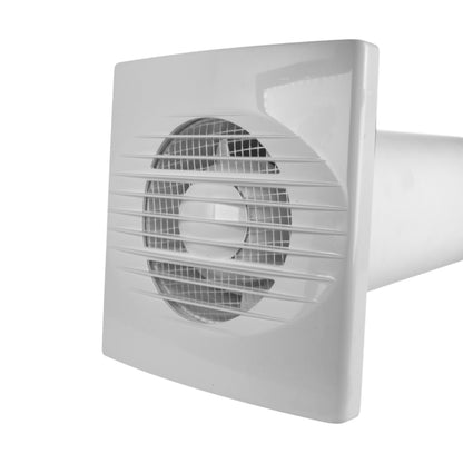 Through Wall Ventilation Kit RICO Standard Fan with White External Vent