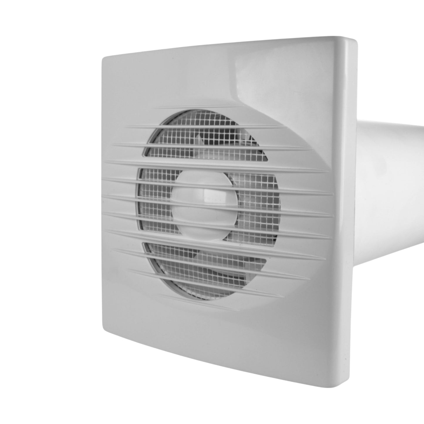 Through Wall Ventilation Kit RICO Standard Fan with White External Vent