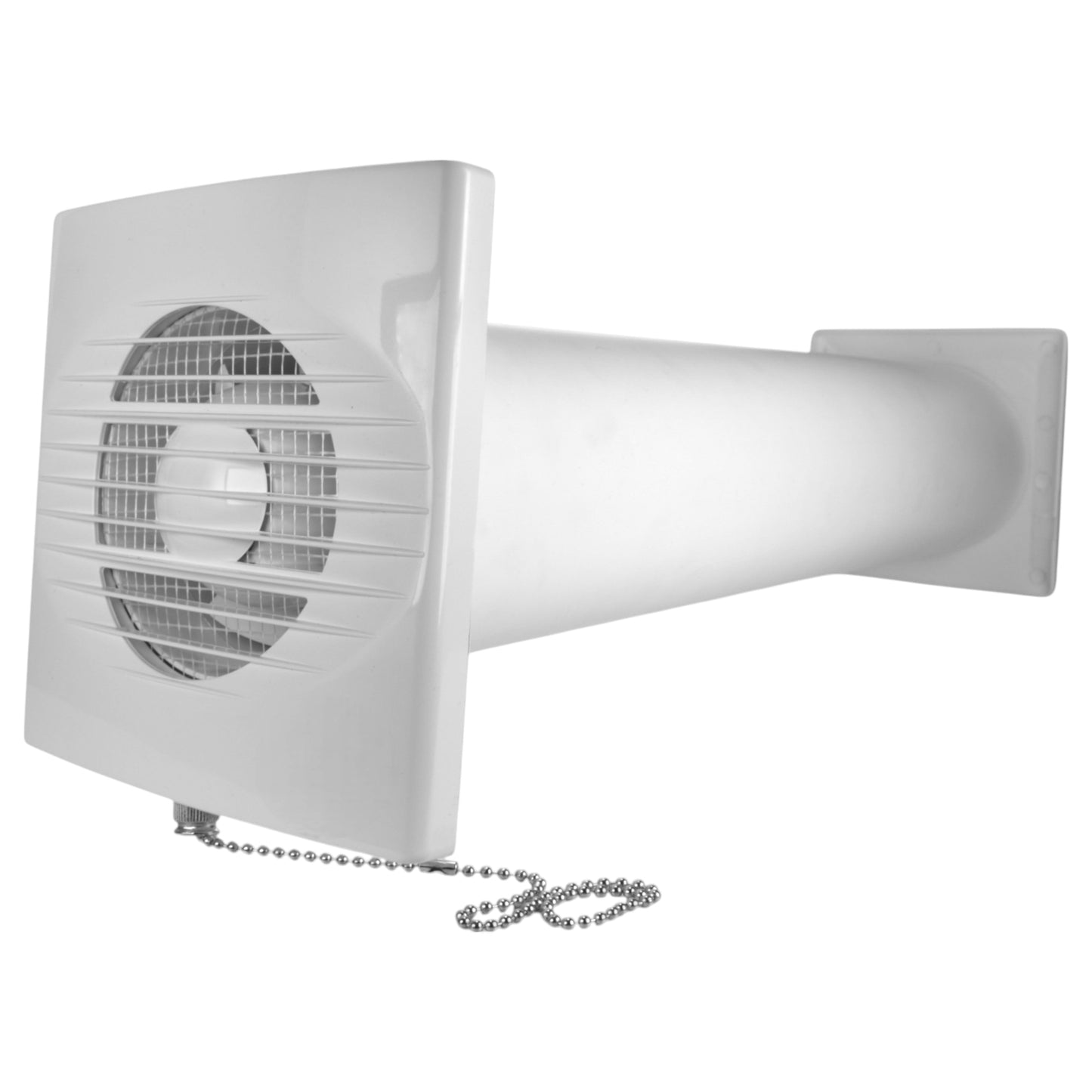 Through Wall Ventilation Kit RICO Pull-Cord Switch Fan with Graphite External Vent