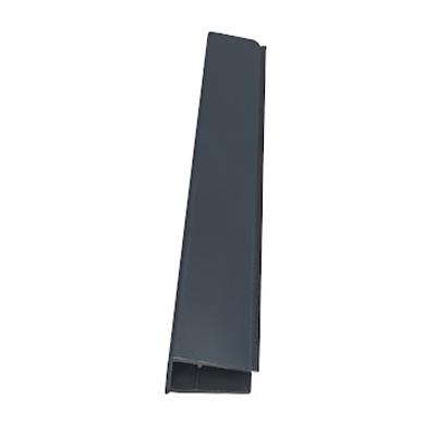 PVC Roof Sheet End Closure (16mm) 2.1m - Anthracite Grey