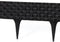 Lawn Edging, Plastic Palisade Rattan Effect, 2.4m, Black