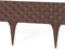 Lawn Edging, Plastic Palisade Rattan Effect, 2.4m, Brown