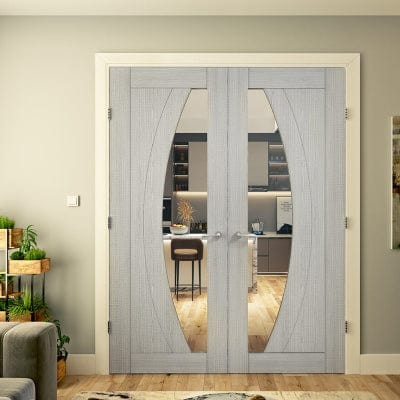 Ravello Light Grey Ash Glazed Internal Door