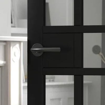 Raven Latch Pack Door Handle - Matt Black