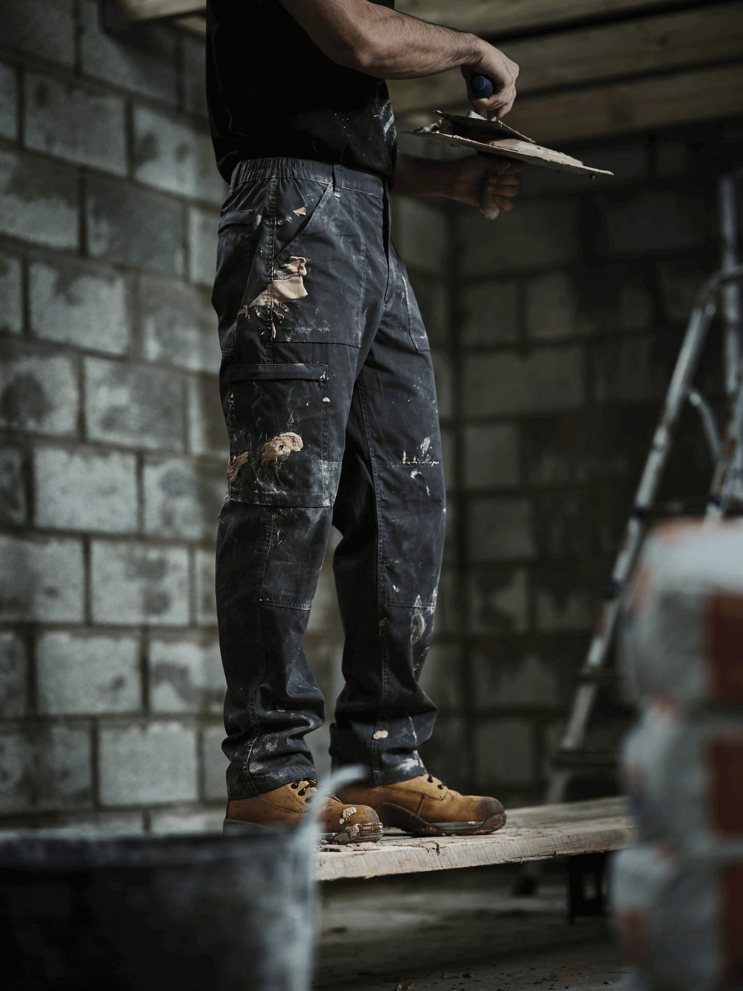Regatta TRJ330 Water-Repellent Multi-Pocket Action Trousers Khaki
