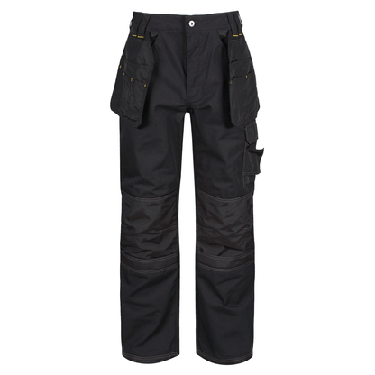 Regatta TRJ335 Hardwear Holster Pocket Kneepad Work Trousers Black 40" Waist Short Leg