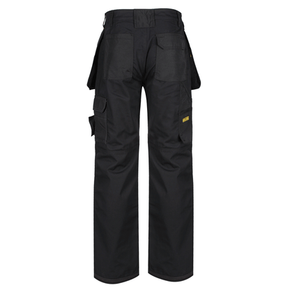 Regatta TRJ335 Hardwear Holster Pocket Kneepad Work Trousers Black, Waist 28" Leg 29"