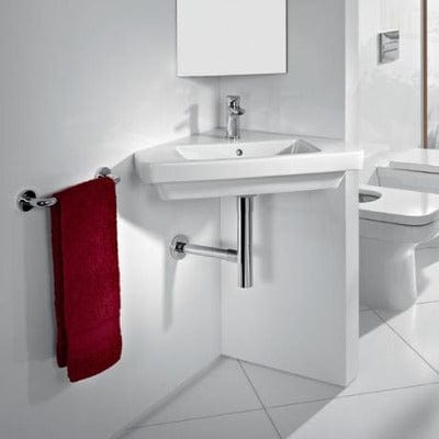 Dama-N 650mm Wall-Hung Corner Basin 1 Tap Hole