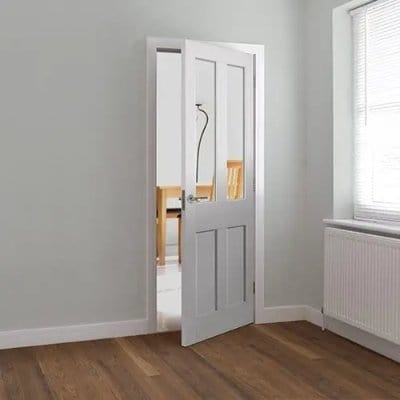 Rushmore White Primed Glazed Internal Door - 1981mm x 762mm