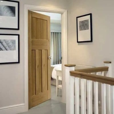 Rustic Oak 1930's Shaker Pre Finished Internal Door - All Sizes