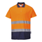 Portwest S174 Hi-Vis Cotton Comfort Contrast Breathable Polo Shirt