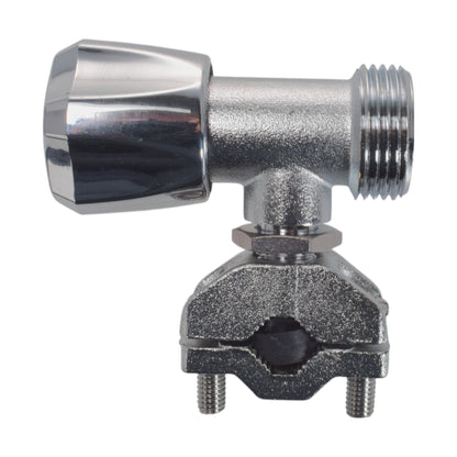 Brass Barbed Bib Tap FULL Connection Kit x2