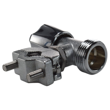 Brass Barbed Bib Tap FULL Connection Kit x2
