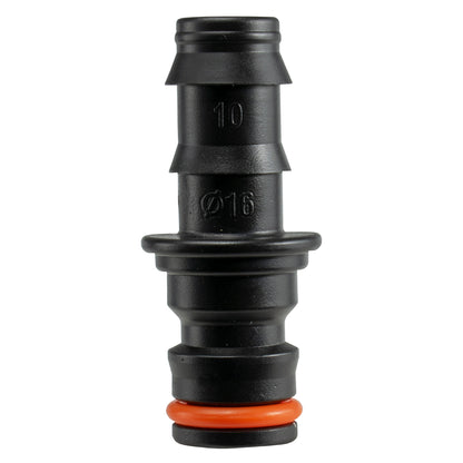 Porous Pipe Connector 1/2" Barb to Snap On Male