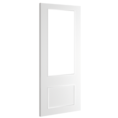 Deanta Sandringham White Primed Glazed Internal Door - All Sizes