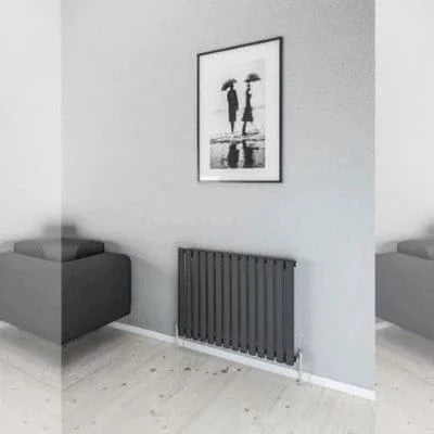 Moda Horizontal Aqua Steel Radiator (Single) - All Sizes