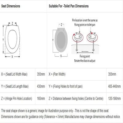 Cubix Wrap Over Toilet Seat with Soft-Close Hinges