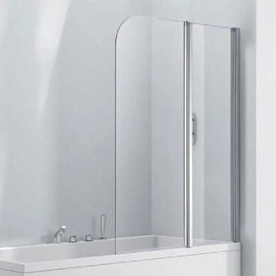 Aquaglass 6mm 2-Panel Double Folding Bath Screen - 1500 x 1200mm