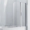 Aquaglass 6mm 2-Panel Double Folding Bath Screen - 1500 x 1200mm