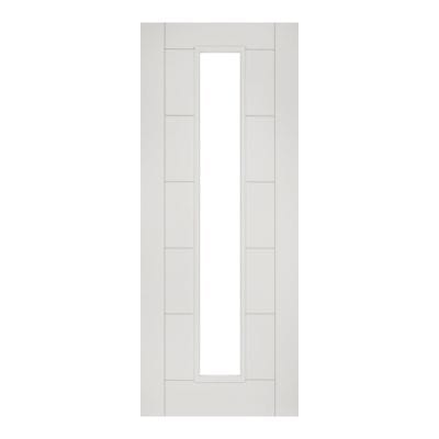 Seville White Primed 1 Glazed Light Panel Internal Door - All Sizes