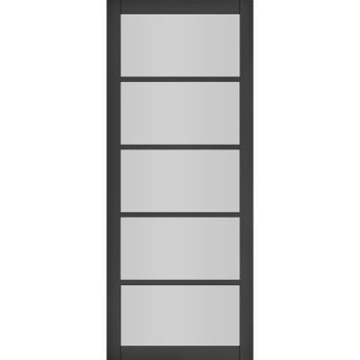 Shoreditch Black Prefinished Glazed Internal Door - All Sizes