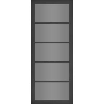 Shoreditch Black Prefinished Tinted Glazed Internal Door - All Sizes