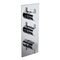 Pure Triple Concealed 2-Way Chrome Thermostatic Shower Valve