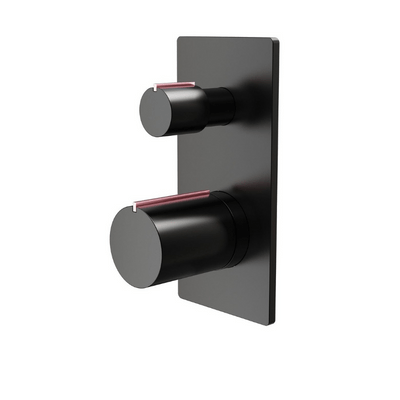 Velar Concealed 2-Way Matt Black Shower Valve
