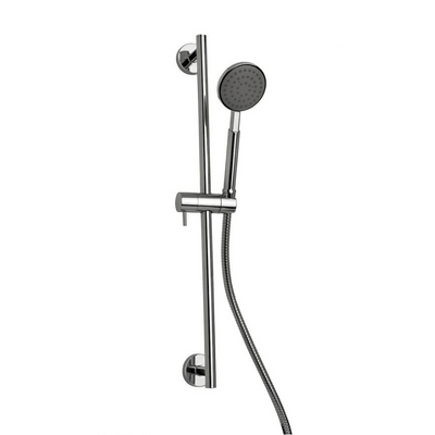 Pure Chrome Slide Rail Kit w/ Luxury Hand Shower and 600mm Double Seam Hose