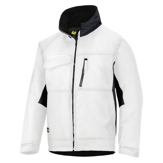Snickers 1128 Craftsmen’s Winter Water Resistant Quilt Lined Rip-Stop Jacket White