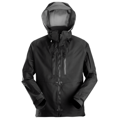 Snickers 1980 FlexiWork, Waterproof GORE-TEX Shell Jacket Black Large