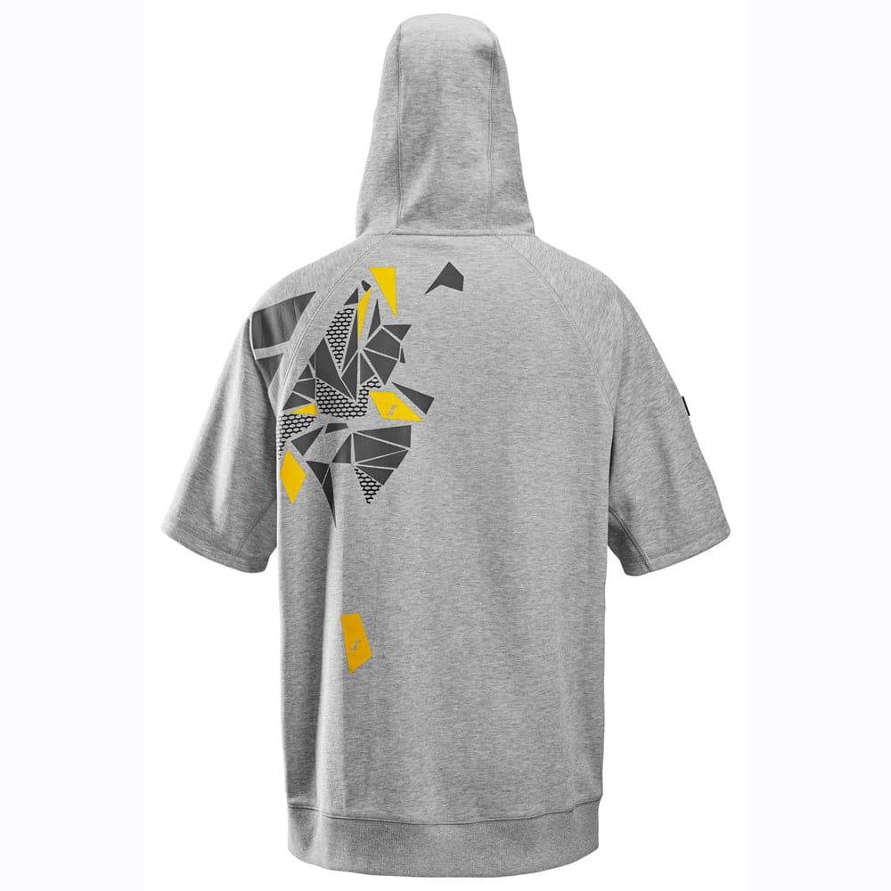 Snickers 2850 Logo Short Sleeve Hoodie Sweatshirt