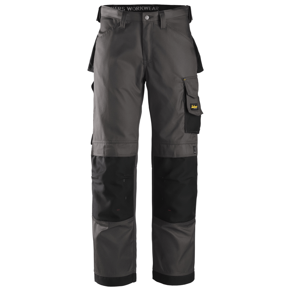 Snickers 3312 Craftsmen Trousers, DuraTwill Muted Black/Black 30" Waist, 30" Leg - Snickers Size 84