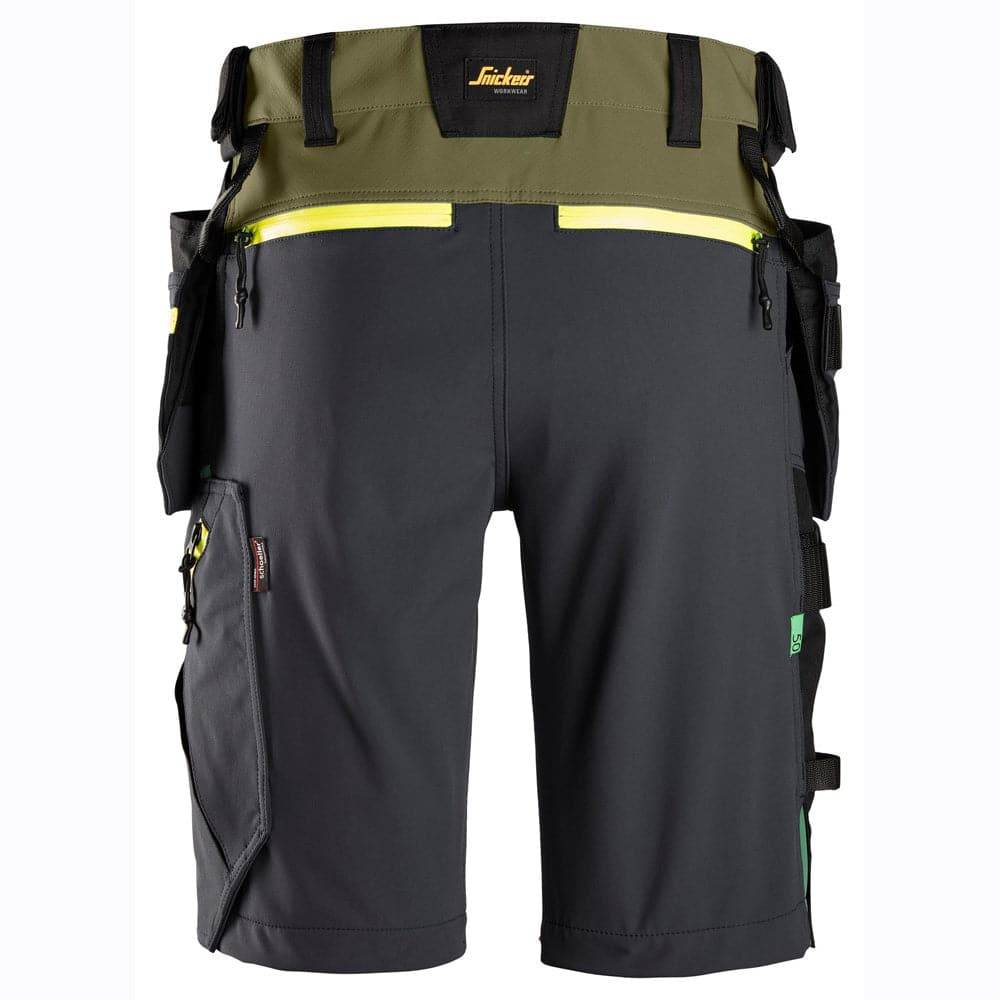 Snickers 6140 FlexiWork, Softshell Stretch Shorts+ Holster Pockets