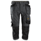 Snickers 6142 AllroundWork, Stretch Kneepad Holster Pockets Pirate Trousers Steel Grey/Black, 30" Waist-Snickers 44