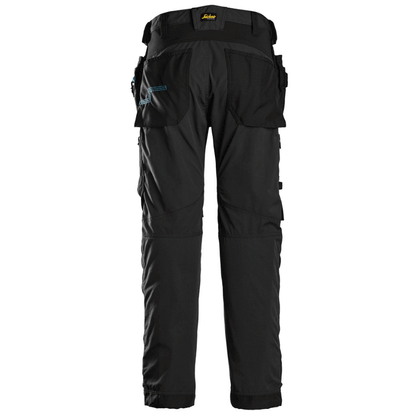 Snickers 6210 LiteWork, 37.5® Holster Pocket Work Trousers Black 38" Waist, 35" Leg